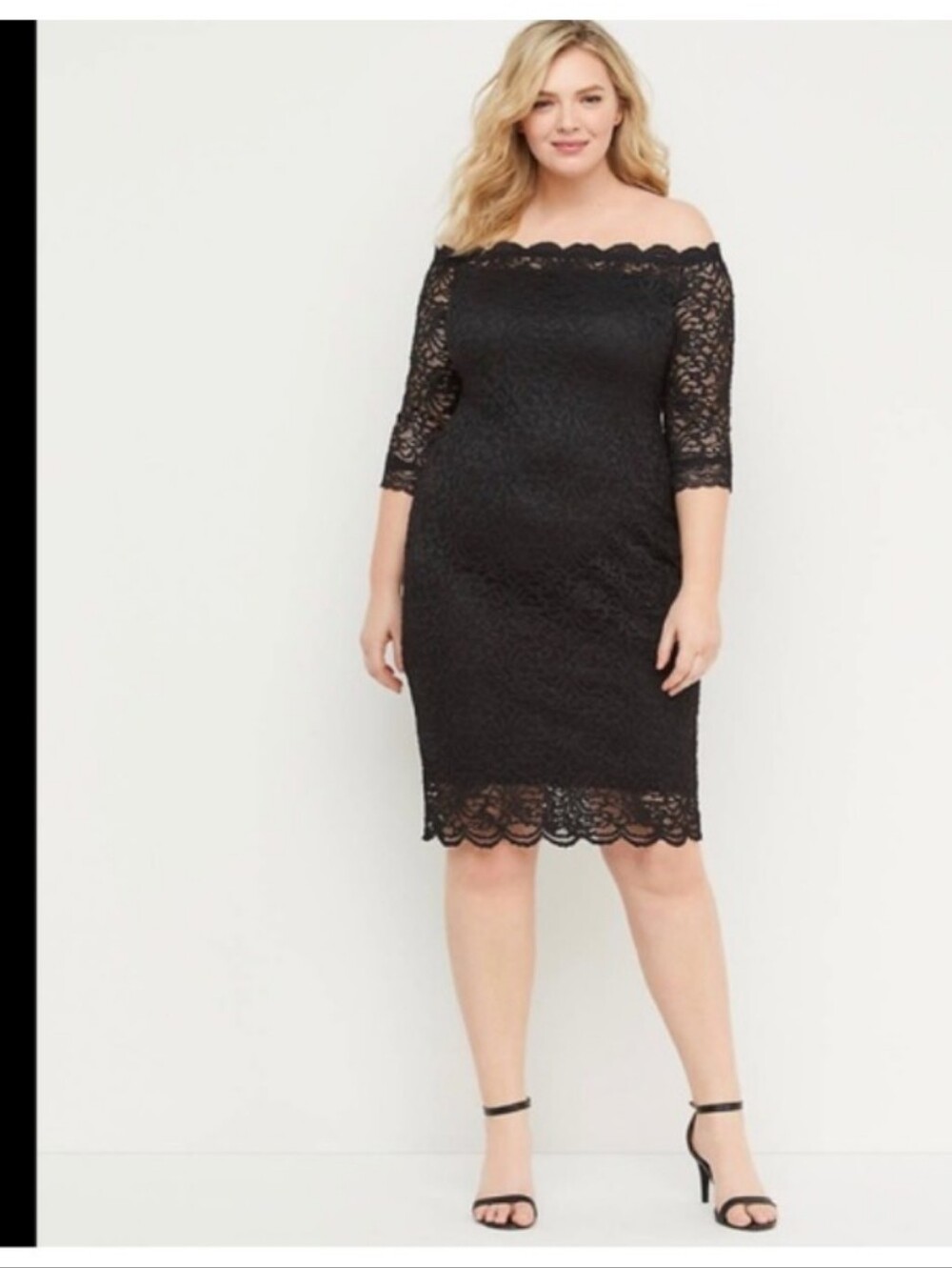 Lane Bryant Black Lace Dress